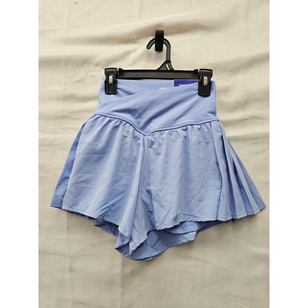 JoyLab Womens High Rise Crossover Skort Blue Polyester Blend Athletic Size XXS